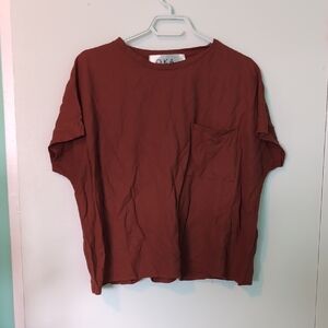 Okakie Dark Burnt Orange Tee